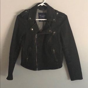 American Eagle Black Moto Jacket